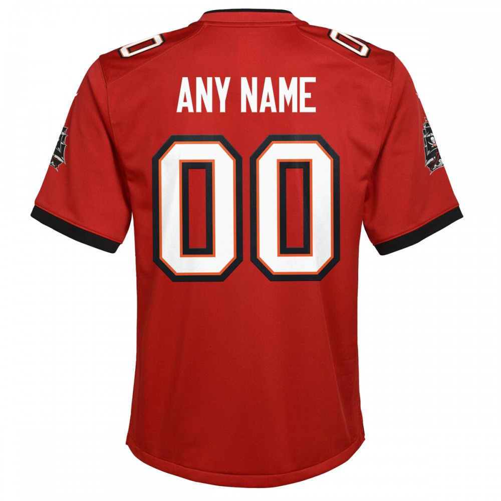 Nike Tampa Bay Buccaneers Youth Custom Game Jersey - Red-GridironStore
